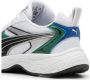 Puma Morphic Techie sneakers wit zwart groen Mesh Meerkleurig 35 - Thumbnail 5