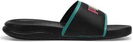 Puma Popcat 20 Jr. badslippers zwart groen multi Jongens Meisjes Rubber 35.5