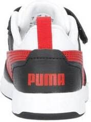 Puma Rebound v6 Low sneakers wit rood zwart Jongens Meisjes Imitatieleer 20