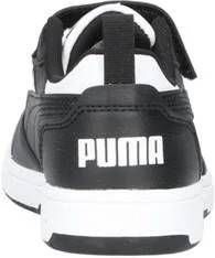 Puma Rebound v6 Low sneakers wit zwart Jongens Meisjes Imitatieleer Meerkleurig 32