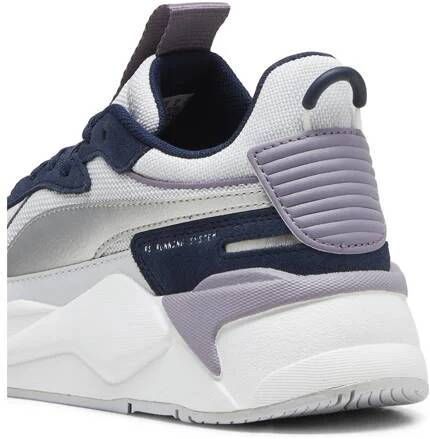 Puma RS-X Metallic sneakers lichtgrijs lila Jongens Meisjes Mesh Meerkleurig 37