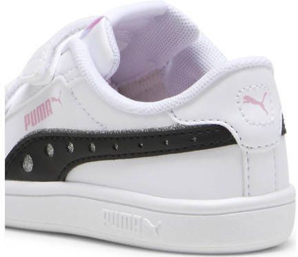 Puma Smash 3.0 Dance Party V sneakers wit zwart Jongens Meisjes Leer 20