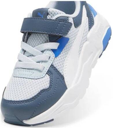 Puma Trinity Lite sneakers lichtblauw wit grijs kobalt Jongens Meisjes Mesh 31