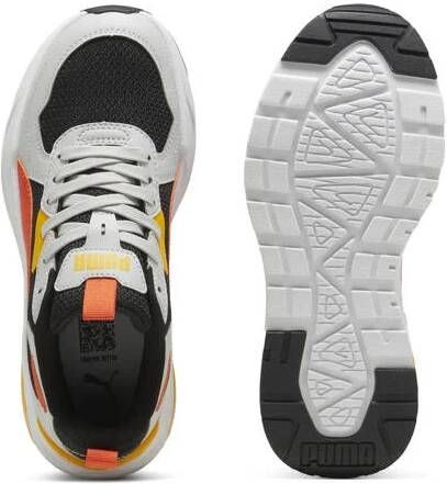 Puma Trinity Lite sneakers wit zwart rood geel Jongens Meisjes Mesh Meerkleurig 39