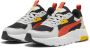 Puma Trinity Lite sneakers wit zwart rood geel Mesh Meerkleurig 35.5 - Thumbnail 8