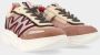 Red Rag 13190 chunky leren sneakers taupe beige - Thumbnail 5