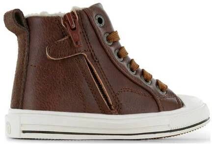 Shoesme gevoerde sneakers cognac Bruin Jongens Imitatieleer Effen 32