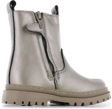 Shoesme leren chelsea boots champagne goud Meisjes Leer Effen 32