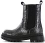 Shoesme leren chelsea boots zwart zilver Meisjes Leer Effen 26 - Thumbnail 6