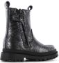 Shoesme leren chelsea boots zwart zilver Meisjes Leer Effen 26 - Thumbnail 7