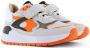 Shoesme leren sneakers grijs oranje Jongens Leer Meerkleurig 22 - Thumbnail 4