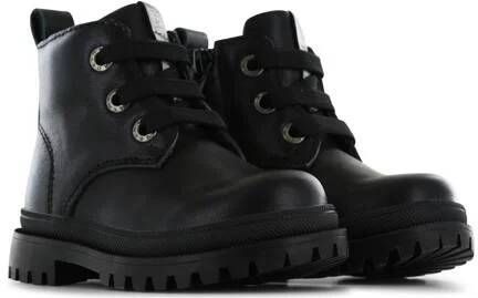 Shoesme leren veterboots zwart Meisjes Leer Effen 26