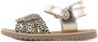 Shoesme leren sandalen met ponyhair goud beige - Thumbnail 7