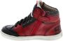 Shoesme Ur21w047 Hoge sneakers Leren Sneaker Jongens Rood - Thumbnail 4