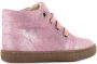 Shoesme Flex FL21W001-A leren veterboots roze metallic Meisjes Nubuck Effen 23 - Thumbnail 2