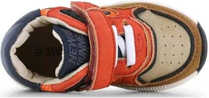 Shoesme sneaker blauw oranje Jongens Imitatieleer Meerkleurig 27 Sneakers