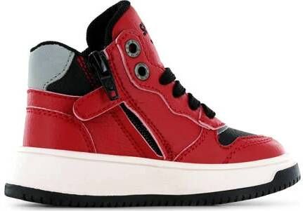 Shoesme sneakers zwart rood Jongens Imitatieleer Meerkleurig 29