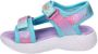 Skechers Unicorn Dreams sandalen blauw roze Meisjes Textiel Dierenprint 24 - Thumbnail 6