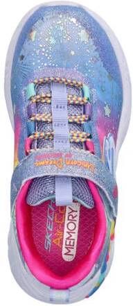 Skechers Unicorn sneakers blauw Meisjes Textiel Meerkleurig 30