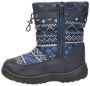 Snow Fun snowboots zwart blauw Meisjes Imitatieleer Meerkleurig 34 - Thumbnail 4