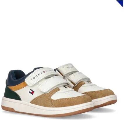 Tommy Hilfiger Ecru Jongens Imitatieleer Logo 25 Sneakers