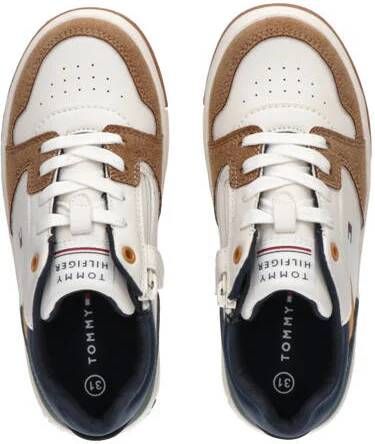 Tommy Hilfiger Ecru Jongens Imitatieleer Logo 41 Sneakers