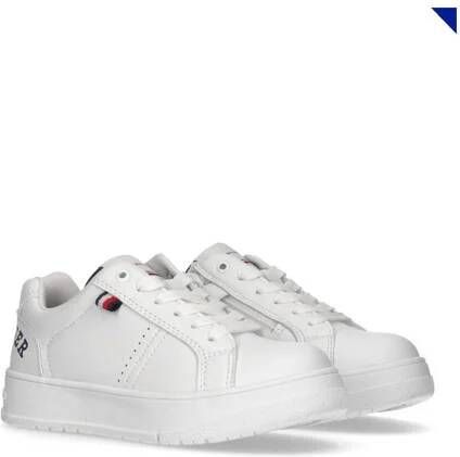 Tommy Hilfiger sneakers wit Jongens Imitatieleer Logo 30