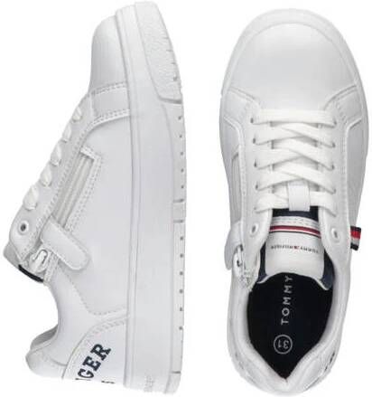 Tommy Hilfiger sneakers wit Jongens Imitatieleer Logo 30