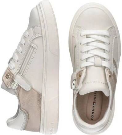 Tommy Hilfiger sneakers wit roze Meisjes Imitatieleer 30