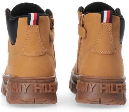 Tommy Hilfiger veterboots camel Bruin Jongens Imitatieleer Effen 30