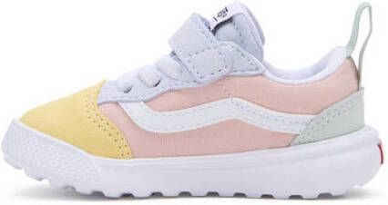 Vans UltraRange 66 V sneakers wit roze geel Jongens Meisjes Leer Meerkleurig 22