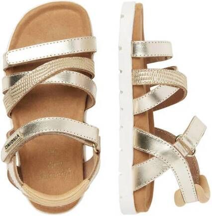 VINGINO Florence leren sandalen goud metallic Meisjes Leer Meerkleurig 24