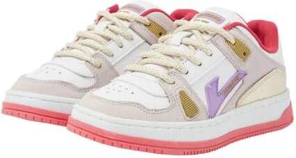 VINGINO Nadia leren sneakers wit roze Meisjes Leer Meerkleurig 26