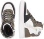 Vingino Senne Mid hoge leren sneakers met panterprint wit multi - Thumbnail 8