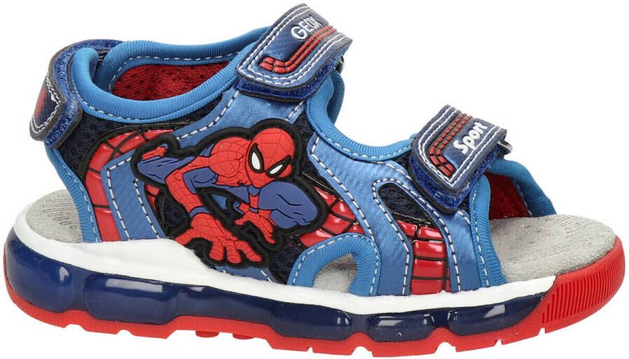 Een evenement hulp Alexander Graham Bell Geox Android Boy Spiderman leren sandalen blauw rood - Schoenen.nl