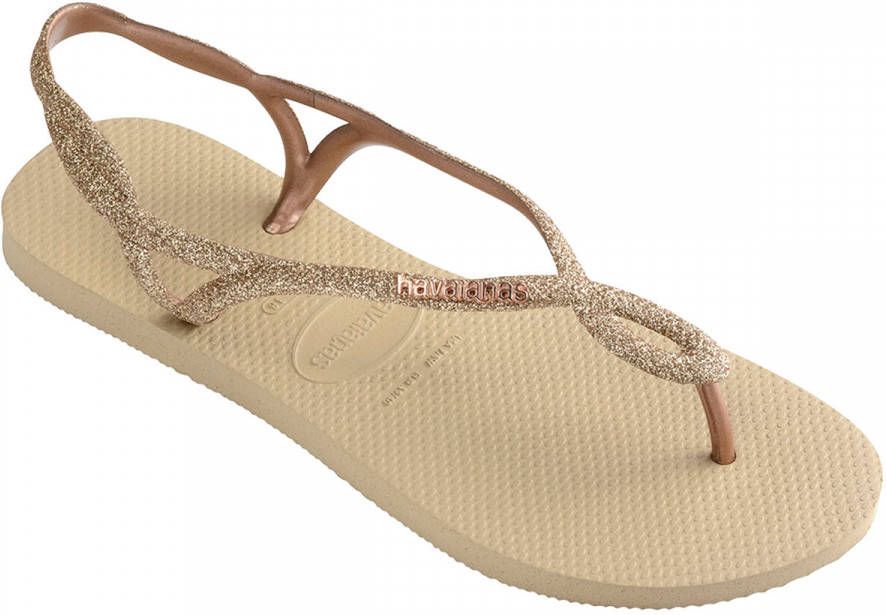 speelplaats Moderniseren terrorisme Havaianas Dames slippers Luna Premium II Beige Dames - Schoenen.nl