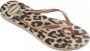 Havaianas Slim Animals Dames Slippers Beige Rose Gold Dark Brown - Thumbnail 4