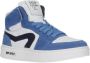 Hip H1665 suède sneakers blauw wit Jongens Leer Meerkleurig 28 - Thumbnail 3