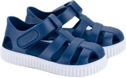 Igor waterschoenen donkerblauw Jongens Meisjes Effen 32