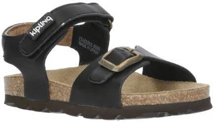 Kipling Fabio 7 leren sandalen zwart Jongens Leer Effen 25