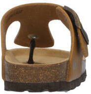 Kipling Juan 4 leren teenslippers cognac Bruin Jongens Leer 31