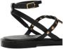 Mango Kids leren sandalen met studs zwart Jongens Leer Effen 35 - Thumbnail 2