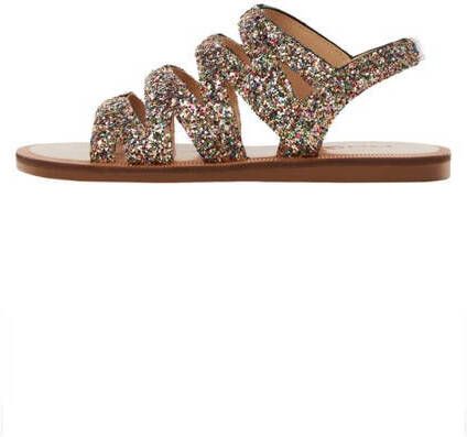 Mango Kids sandalen roze glitter Meisjes Synthetisch 34