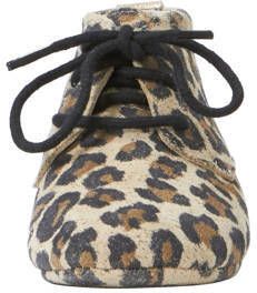 Mavies leren babyschoenen Bruin Meisjes Leer Dierenprint 15 16