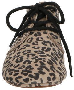 Mavies leren babyschoenen met panterprint beige Jongens Meisjes Leer Panterprint 17 18