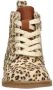 Nelson Kids leren veterboots met ponyhaar en panterprint beige Meisjes Leer 21 - Thumbnail 2