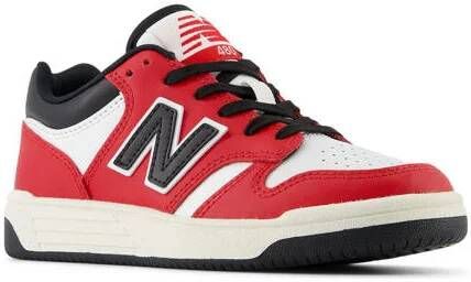 New Balance 480 sneakers rood zwart wit Jongens Meisjes Imitatieleer Meerkleurig 28