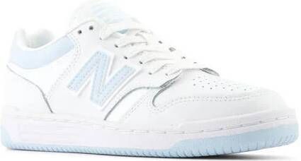 New Balance 480 sneakers wit lichtblauw Jongens Meisjes Leer Meerkleurig 40