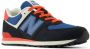 New Balance 574 sneakers antraciet rood blauw Grijs Suede 36 - Thumbnail 2