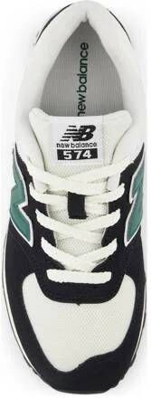 New Balance 574 sneakers zwart wit groen Jongens Meisjes Suede Meerkleurig 39